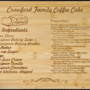 Custom Laser Etched Cutting Boards
